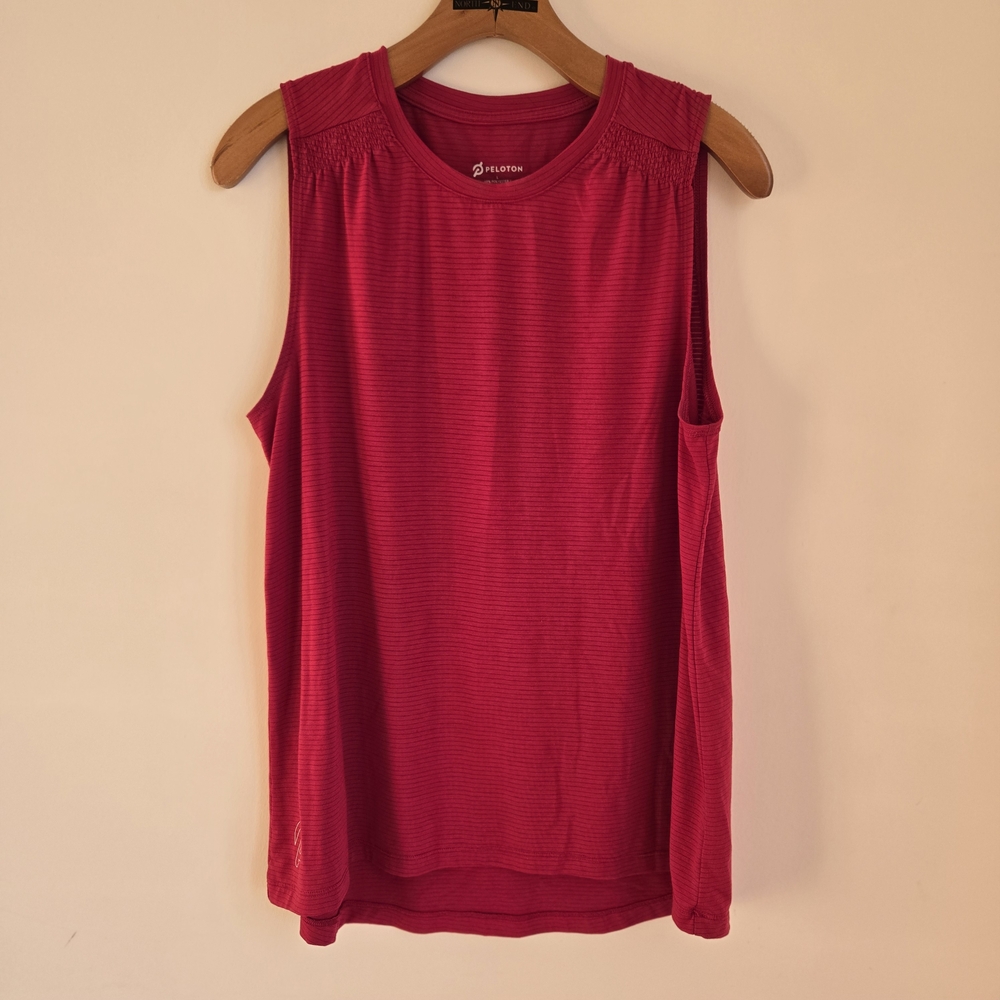 Peloton Women's Red Sleeveless Top